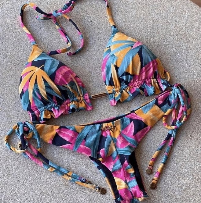 Sexy bikini push up - Met tropisch eiland stijl kleuren, Kleding | Dames, Ophalen of Verzenden, Nieuw, Bikini
