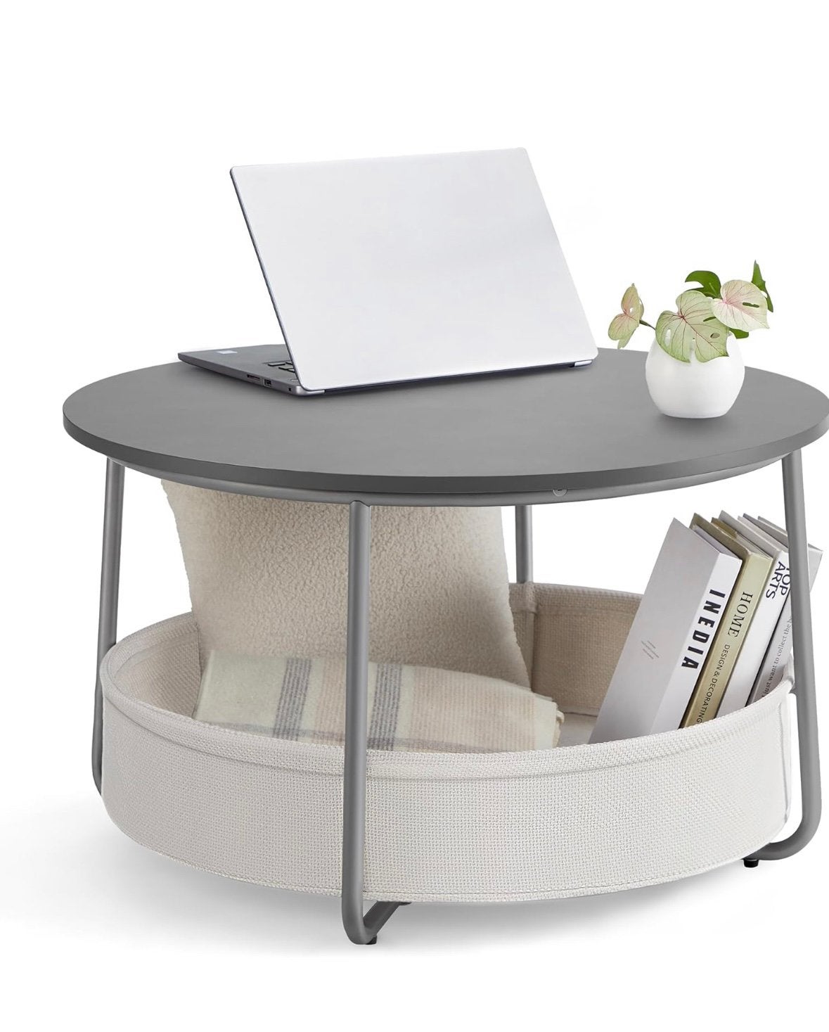 VASAGLE  - Ronde Salontafel, Huis en Inrichting, Tafels | Salontafels, Nieuw, 50 tot 100 cm, 50 tot 100 cm, Rond, Ophalen