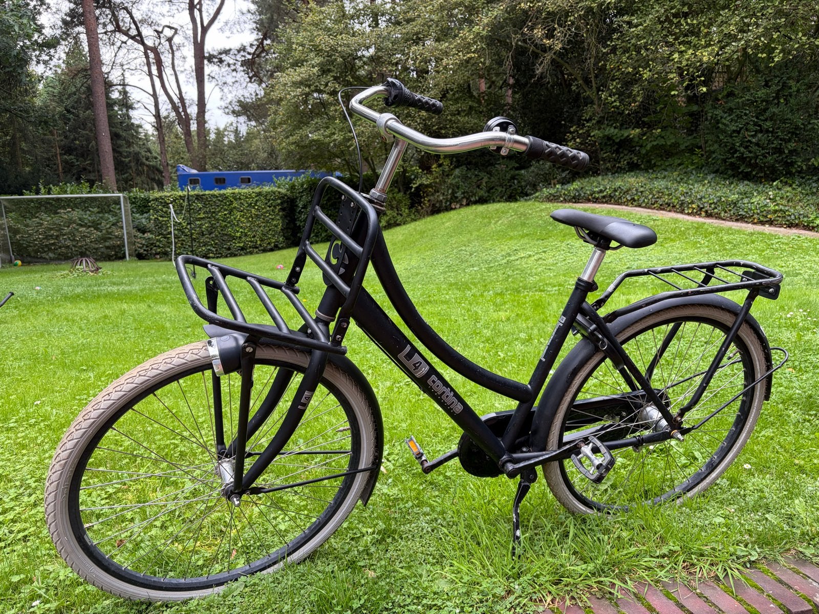Cortina U4 Transportfiets - Zwart, Nexus 3 versnellingen, Overige merken, Terugtraprem, Gebruikt, Versnellingen