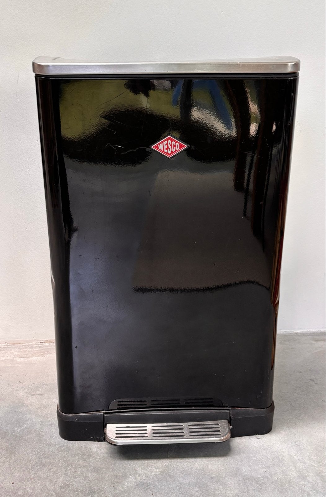 Wesco Big Double Boy duo pedaalemmer (2x18L) - 36 l zwart, Huis en Inrichting, Ophalen, 50 – 75, Gebruikt, Met pedaal