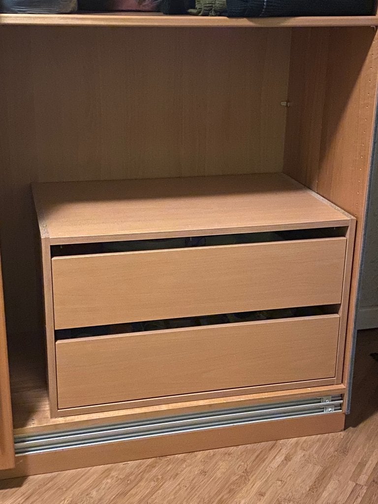 Inbouwkast/lade voor kledingkast., Zo goed als nieuw, Minder dan 100 cm, Met lade(s), 50 tot 75 cm