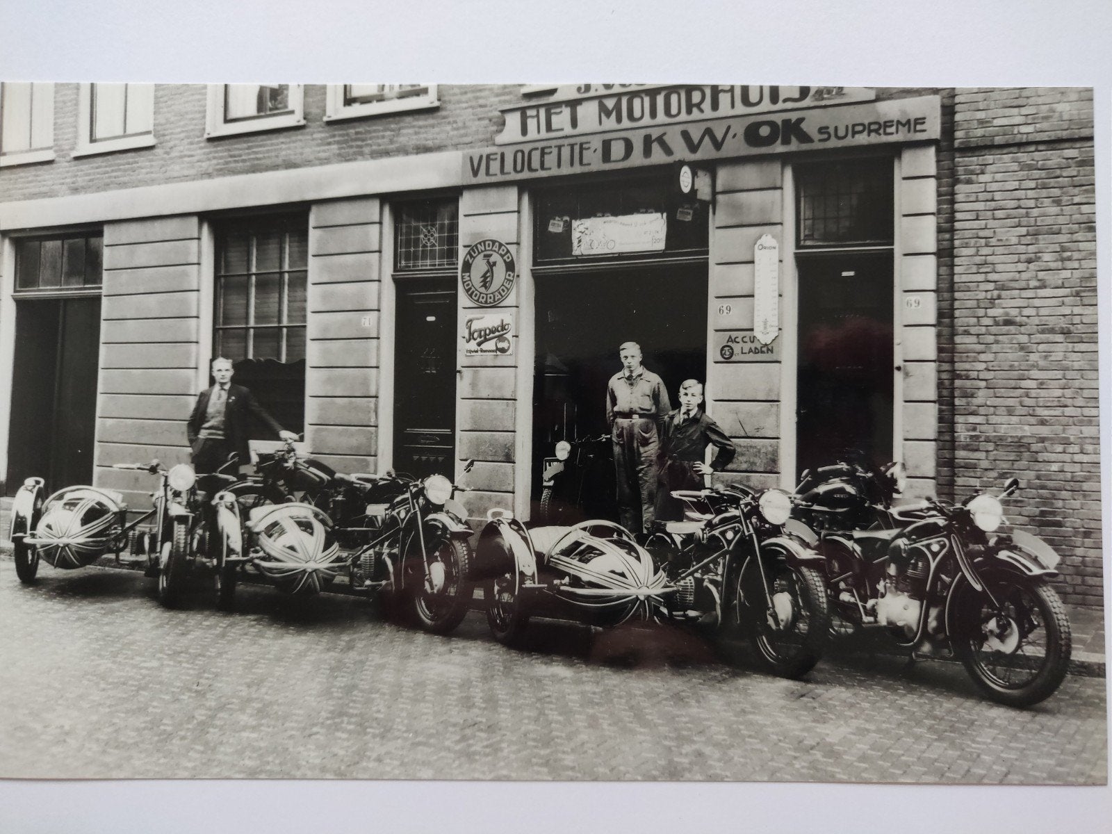 B513 Kromhout 23x14 Zundapp, Ophalen of Verzenden, Voor 1940, Gebruikt, Overige onderwerpen