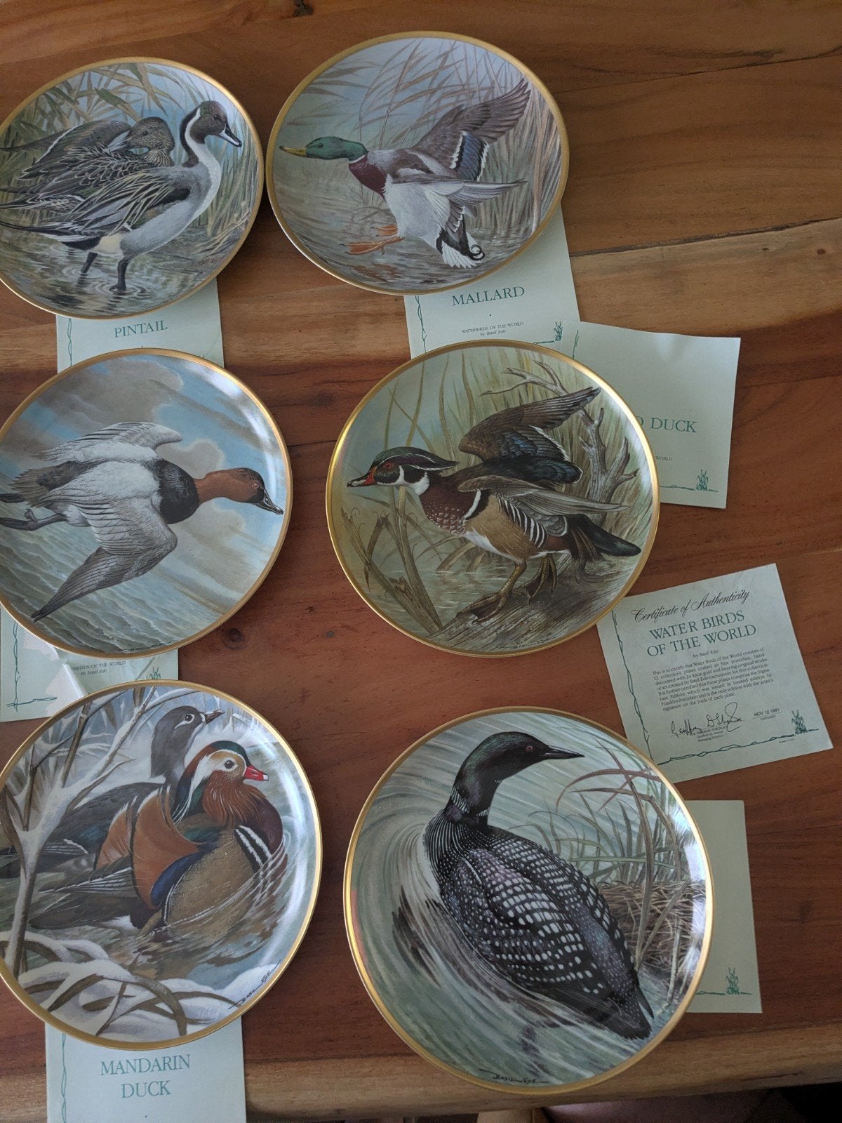 Franklin Porcelain 'Water Birds of the World' collectie, Ophalen