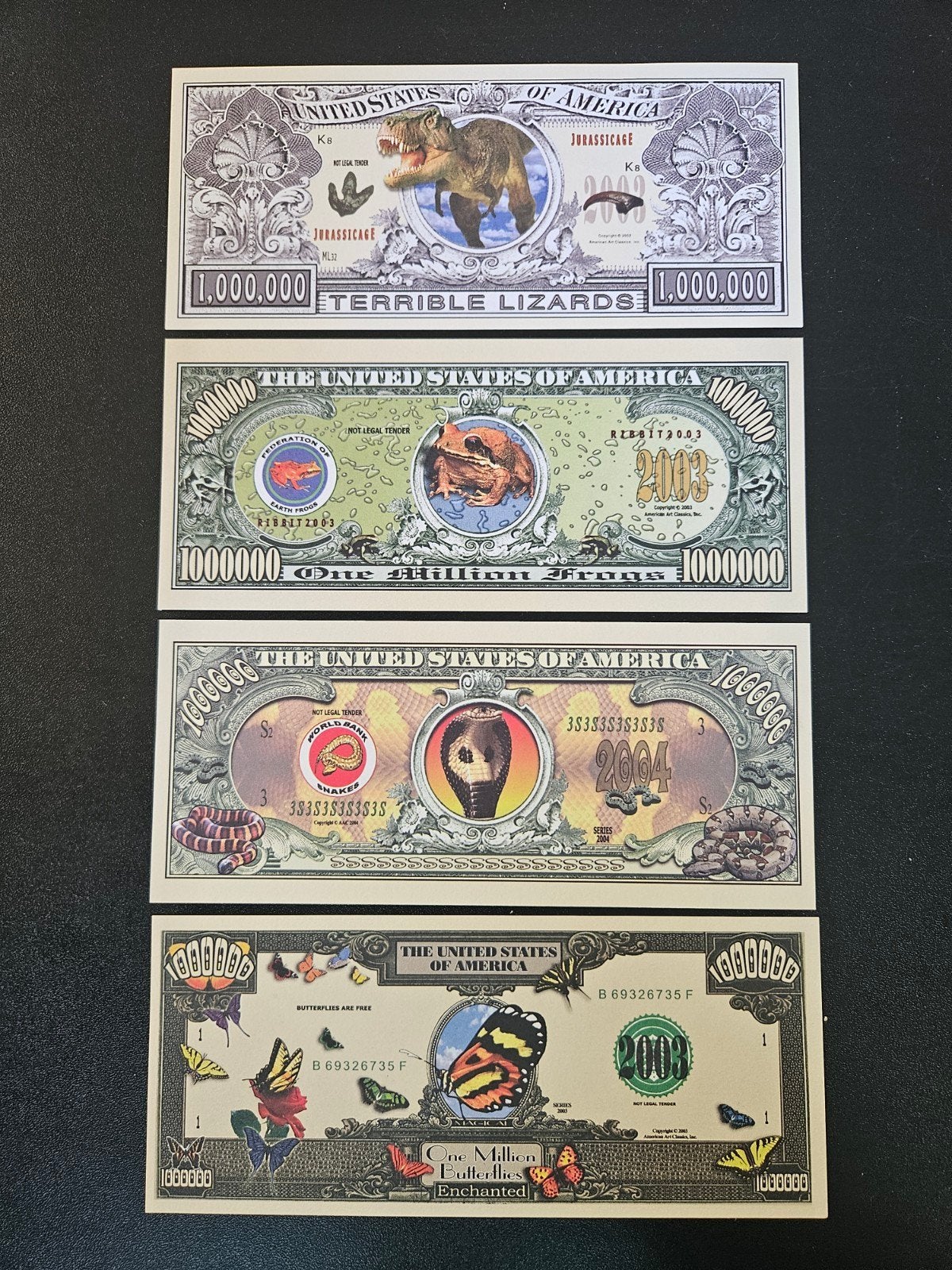 Fantasy dollars per stuk, Verzenden, Noord-Amerika, Los biljet