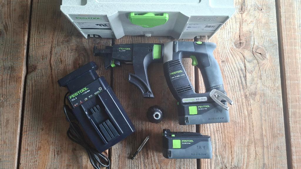 Festool DWC 18-4500 Accu Schroefautomaat bandschroefmachine, ., Ophalen of Verzenden, Zo goed als nieuw, .