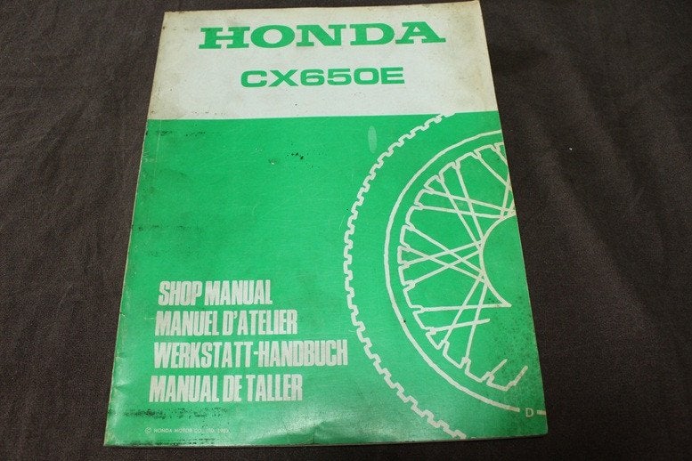 Honda CX650 1982 motorcycle shop manual supplement, Ophalen of Verzenden, Honda