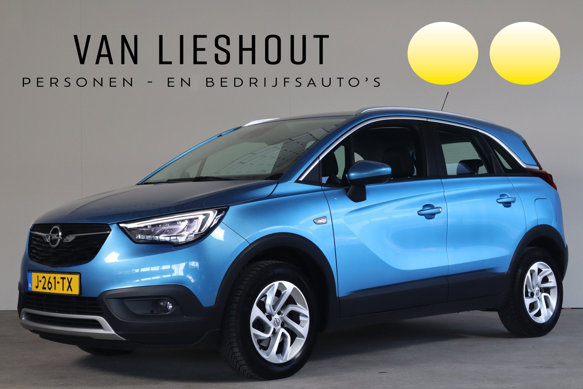 Opel Crossland X 1.2 Turbo Innovation NL-Auto! Apple Car-Pla, Auto's, 840 kg, Gebruikt, 1199 cc, Blauw