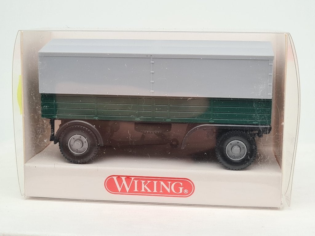 Aanhanger huif - Wiking 1/87, Verzenden, Zo goed als nieuw, Bus of Vrachtwagen, Wiking