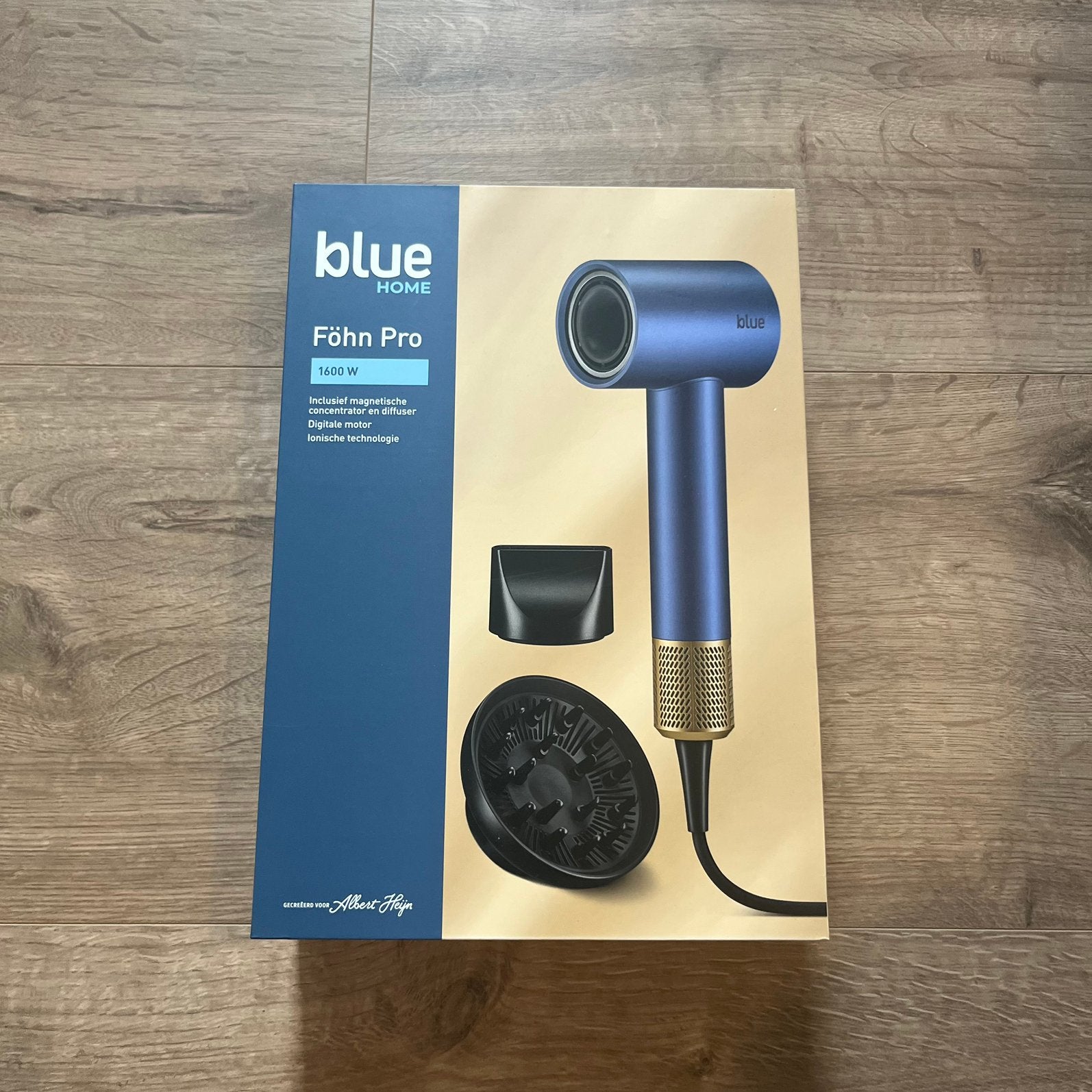 Blue Home Föhn Pro 1600w ionische technologie diffuser, Ophalen of Verzenden, Nieuw, Föhn of Haardroger