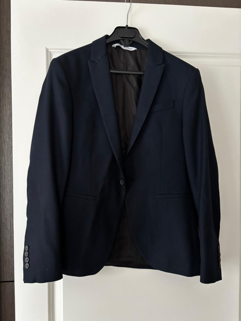 Super mooi pak, Colbert met broek en stropdas maat 46, Kleding | Heren, Ophalen of Verzenden, Zo goed als nieuw, Maat 46 (S) of kleiner
