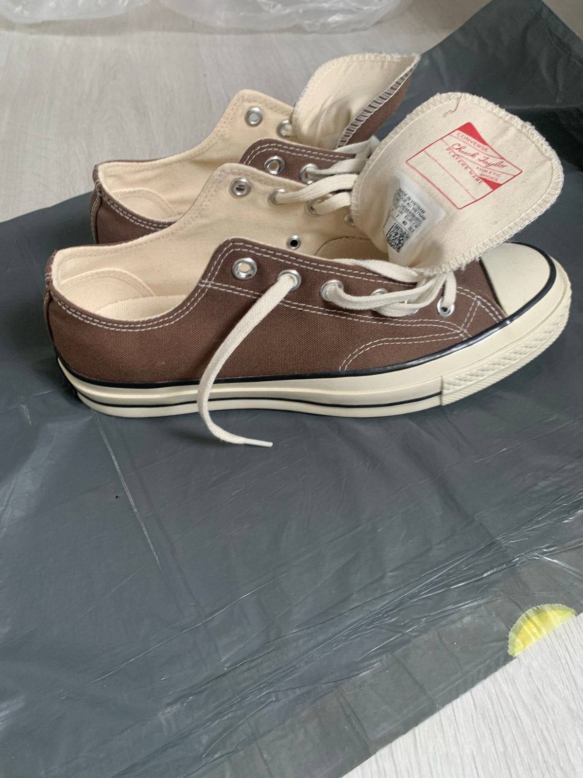 Converse All Star Chuck Taylor Bruine Sneakers, Ophalen of Verzenden, Zo goed als nieuw, Bruin