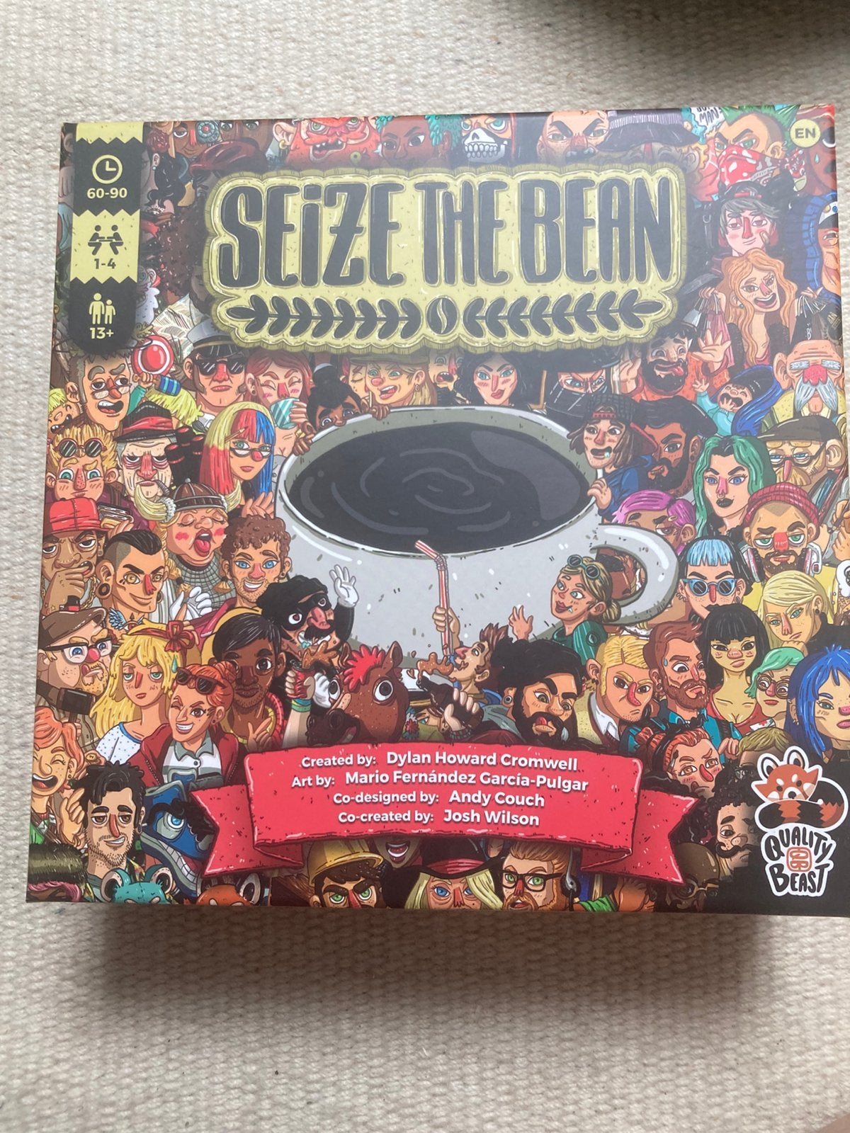 Bordspel Seize the Bean (EN), Een of twee spelers, Ophalen of Verzenden, Nieuw