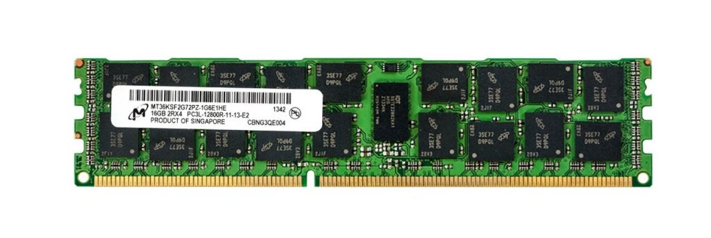 16GB 2Rx4 PC3L-12800R DDR3-1600 ECC, Micron, Computers en Software, RAM geheugen, Niet ingevuld, Niet ingevuld, Niet ingevuld