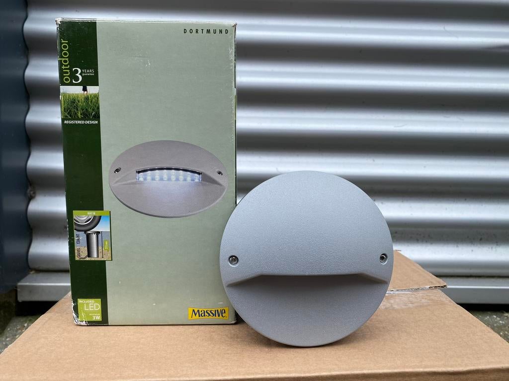 Grond spot zilver van massive, Metaal of Aluminium, Ophalen of Verzenden, Inbouw, Nieuw
