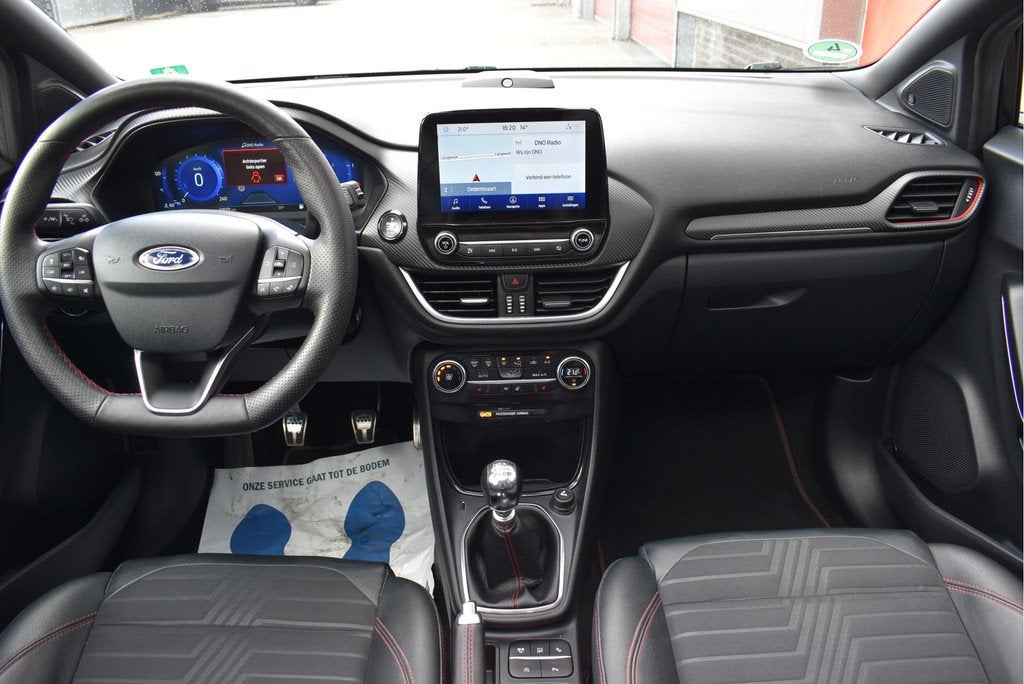 Ford Puma 1.0 EcoBoost Hybrid ST-Line X First Edition Panora, Voorwielaandrijving, Euro 6, Leder en Stof, Zwart