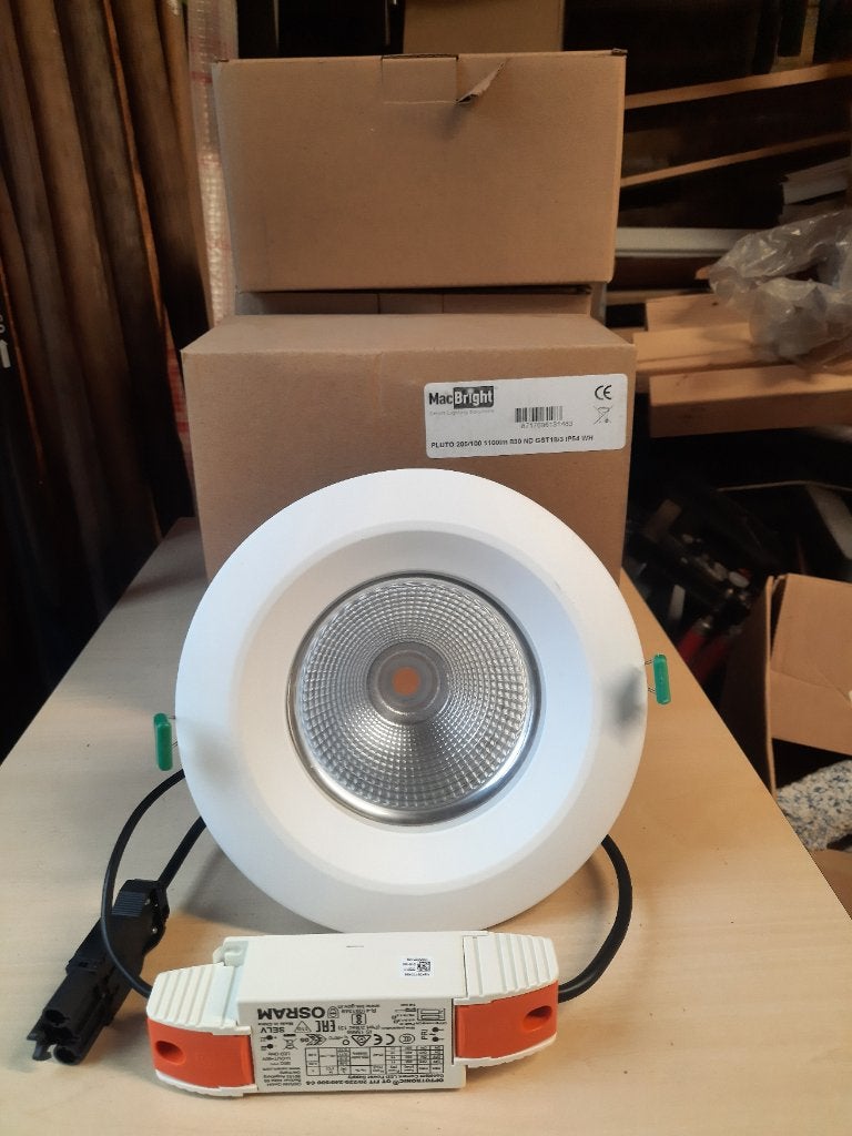 MacBright LED InbouwspotPluto 205/100 1100lm 830 ND GST18/3, Ophalen, Kunststof, Geschikt voor vochtige ruimtes, Overige merken