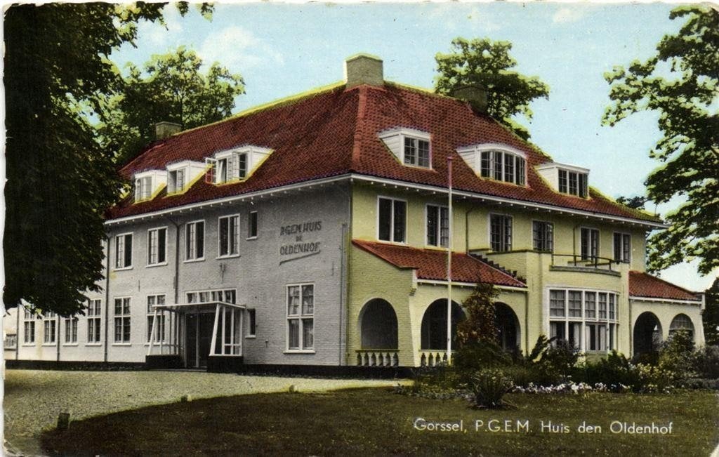 Gorssel, P.G.E.M. Huis den Oldenhof - ongelopen, Ophalen of Verzenden, 1940 tot 1960, Ongelopen, Zuid-Holland