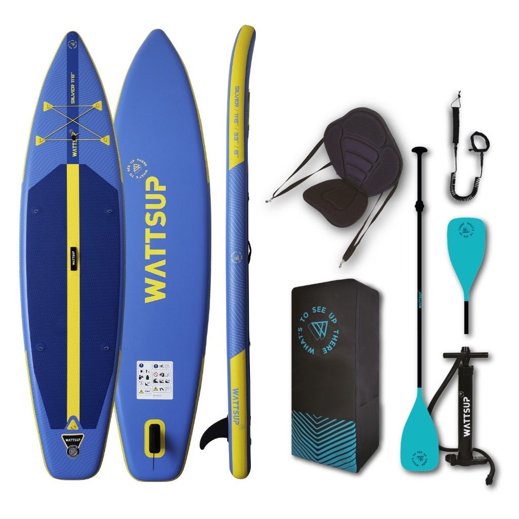 WATTSUP SUP Silver 11.6 (moet weg voor 2 sept), Watersport en Boten, Ophalen of Verzenden, Nieuw, SUP-boards