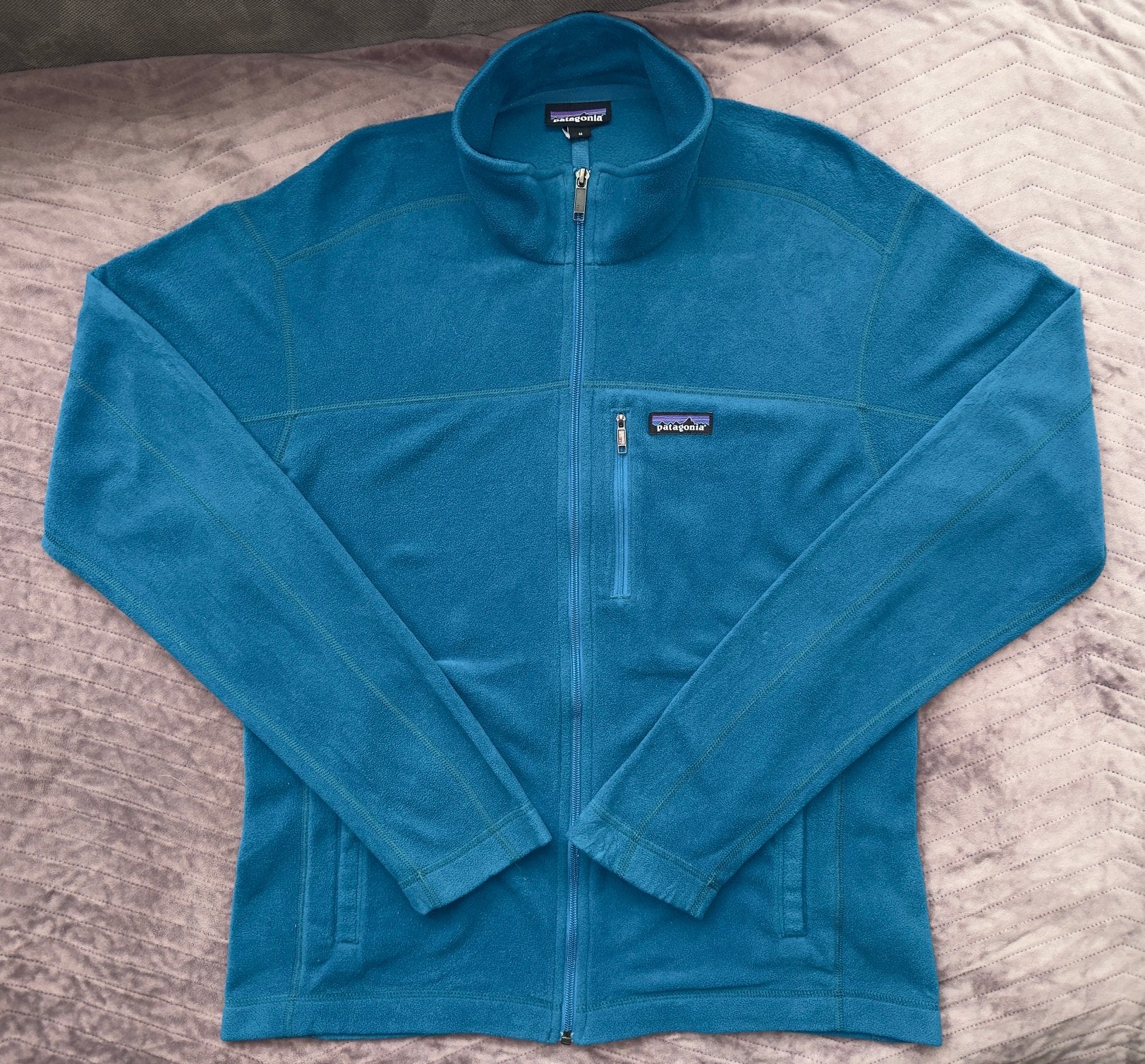 Patagonia Micro D Fleece Jacket, Kleding | Heren, Truien en Vesten, Ophalen of Verzenden, Zo goed als nieuw, Maat 48/50 (M), Blauw