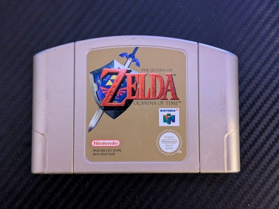 The Legend of Zelda: Ocarina of Time Gold Edition N64, Spelcomputers en Games, Spelcomputers | Nintendo 64, Ophalen, Gebruikt
