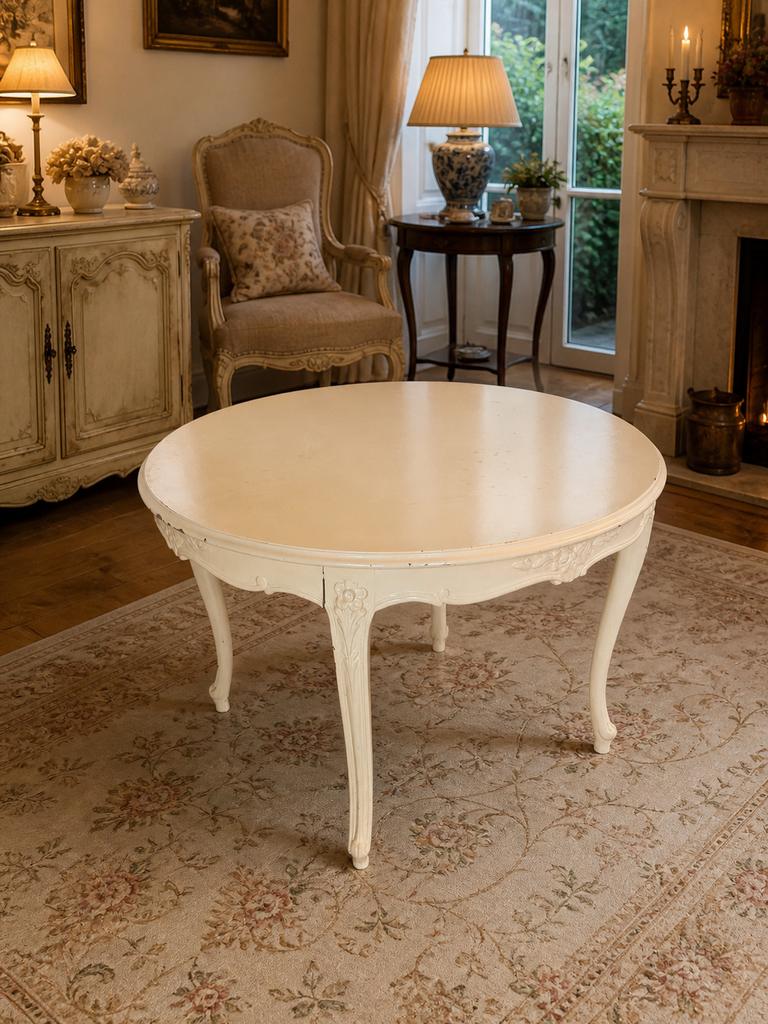 Ronde barok salon tafel, Ophalen, Gebruikt, Rond, Nvt