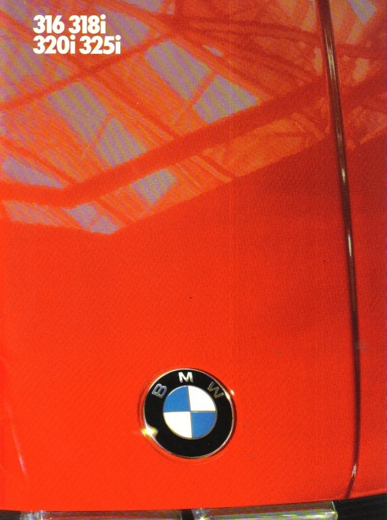 Brochure BMW 3 serie 1986, Ophalen of Verzenden, Gelezen, BMW