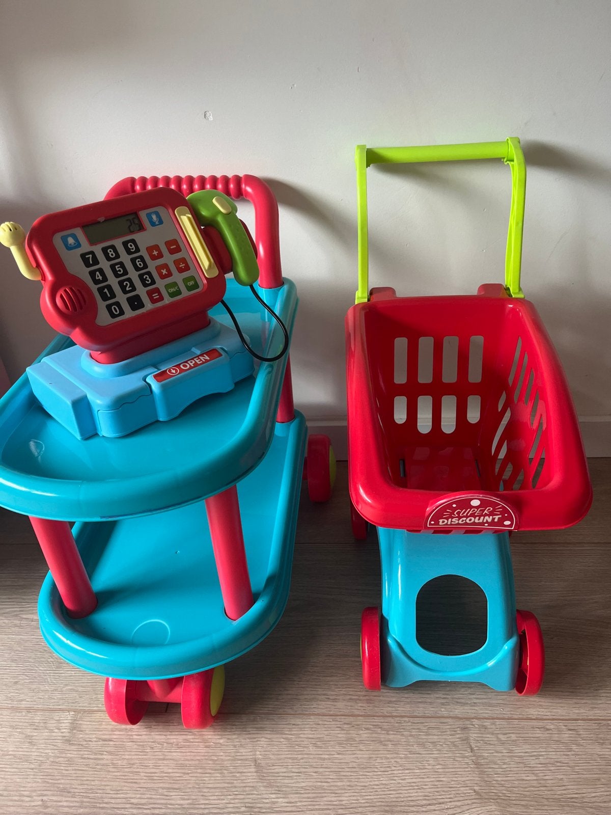 Kassasysteem en winkelwagentje voor kinderen, Ophalen, Gebruikt, Jongen of Meisje