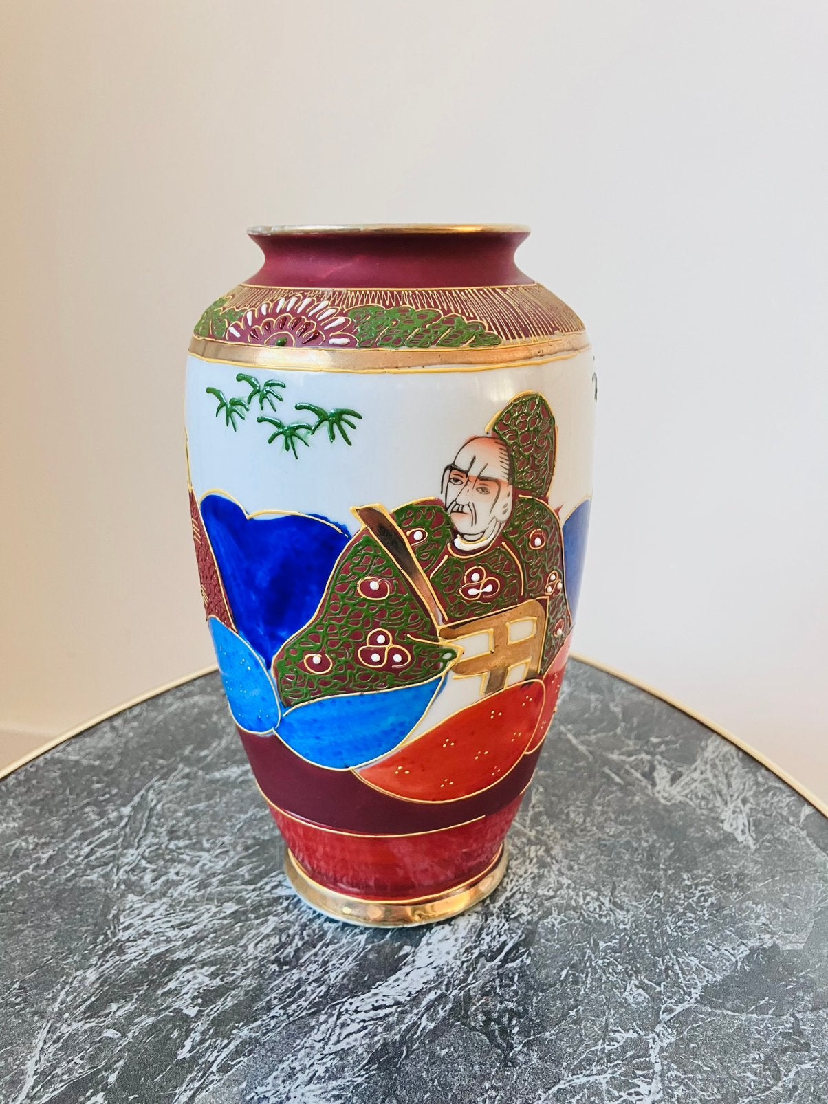 Vintage Japans vaasje  samoerai, Ophalen