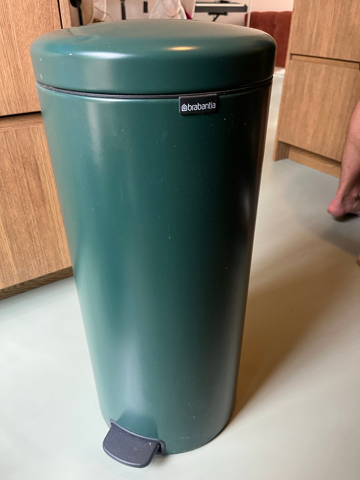 Brabantia pedaalemmer - Donkergroen - Zo goed als nieuw, Ophalen, Met pedaal, 20 tot 30 liter, Zo goed als nieuw