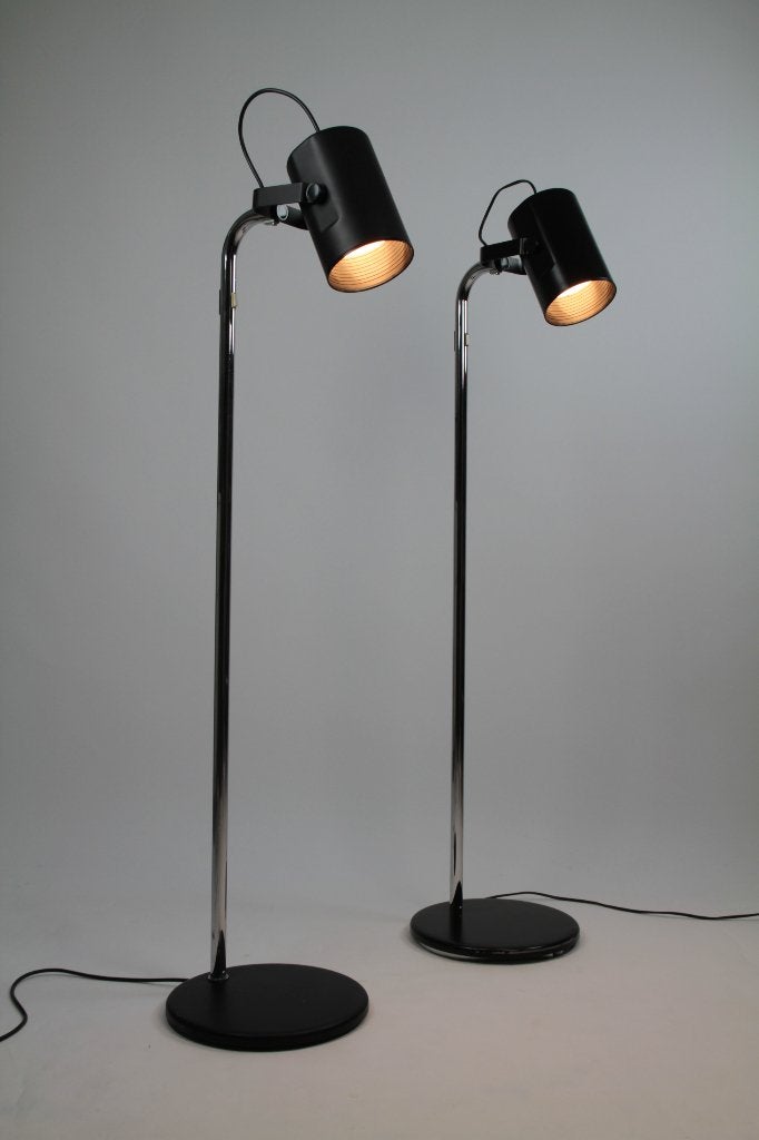 “Orion” vloerlampen - Ateljé Lyktan, Zweden, jaren 60, Gebruikt, 100 tot 150 cm, Metaal, Mid-century modern / Space Age / Scandinavisch Modern