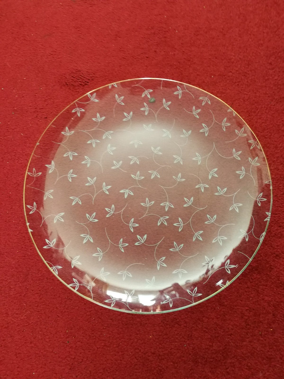 Vintage glas taartschaal, Ophalen, Glas, Overige stijlen, Schaal of Schalen