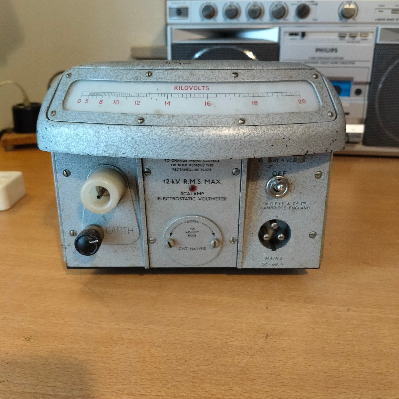 PYE scalamp electrostatic voltmeter - niet getest, Ophalen of Verzenden