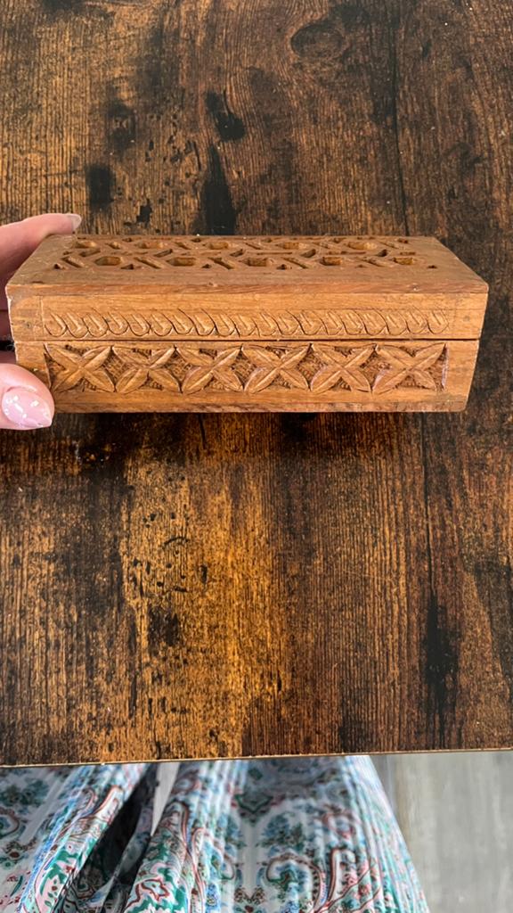 Houten Postzegel Bakje, Postzegels en Munten, Postzegels | Toebehoren, Ophalen of Verzenden, Opbergdoos
