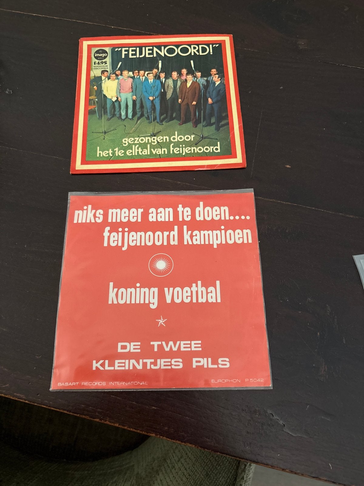 Feyenoord Vinyl Single - 'Feijenoord!' & 'Niks meer aan te d, Gebruikt, 7 inch, Ophalen of Verzenden, EP