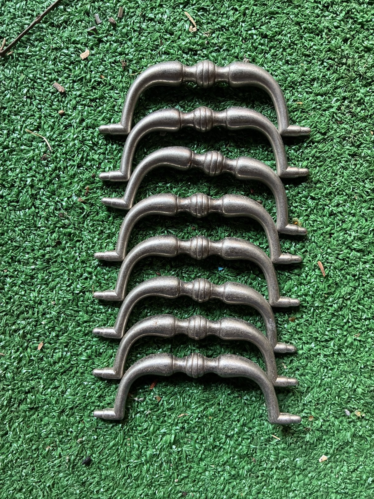 Set van 8 vintage metalen handgrepen, Ophalen