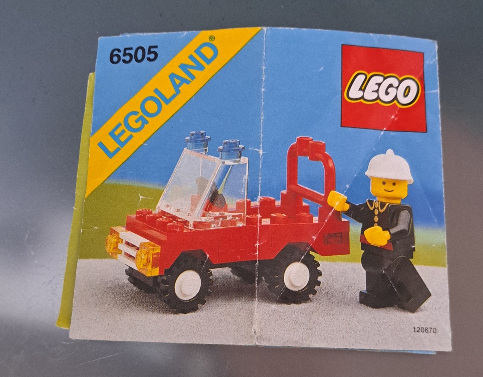 Lego Legoland 6505 Vintage Brandweerwagen met boekje, Ophalen, Compleet, Gebruikt, Lego