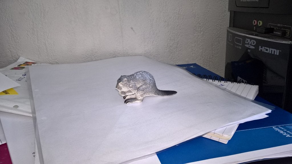 Bever, dierfiguur Hartung, 7cm, Verzamelen, Dierenverzamelingen, Ophalen of Verzenden, Gebruikt, Overige soorten, Beeldje of Figuurtje
