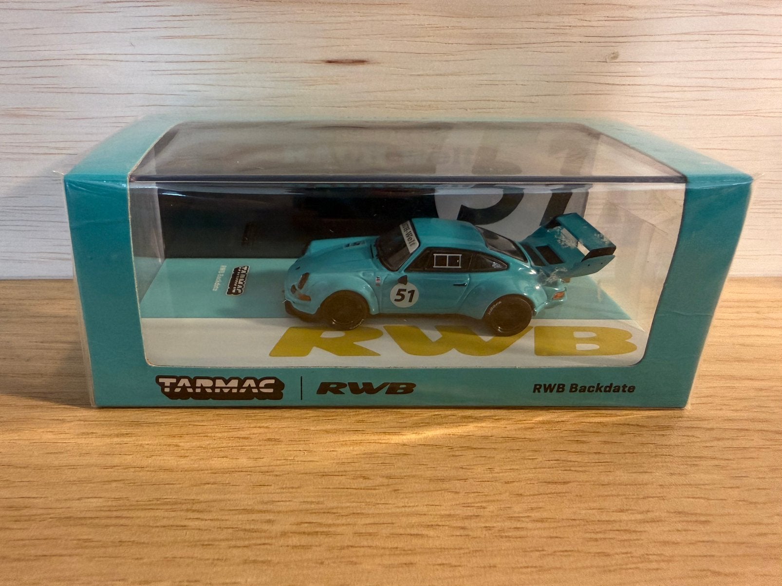 Tarmac RWB Porsche Backdate, schaal 1:64, Ophalen of Verzenden, Zo goed als nieuw, Auto