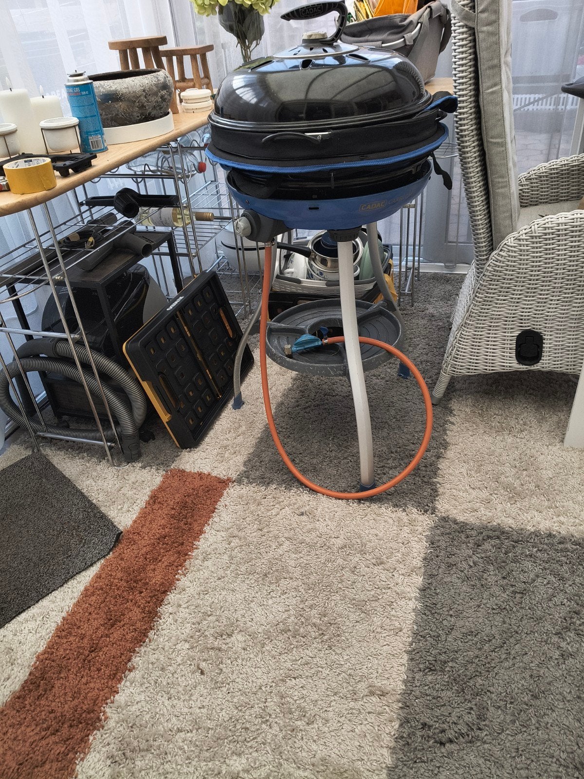 Cadac Skottelbraai Compleet met Paellapan en Accessoires, Caravans en Kamperen, Kampeeraccessoires, Ophalen, Zo goed als nieuw