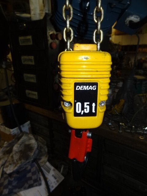 Demag kettingtakel 500 kg met elektra loopkat, Ophalen of Verzenden, Zo goed als nieuw, Elektrisch