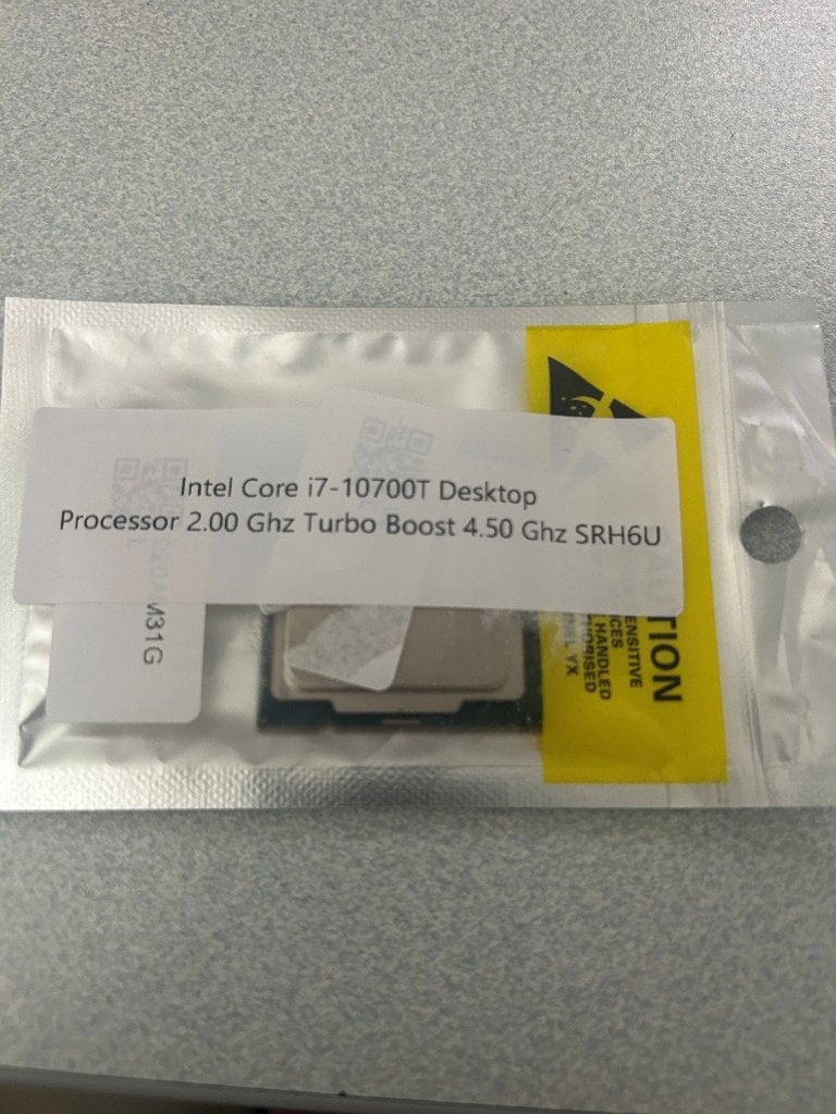 Intel Core i7-10700T – 8 cores / 16 threads – LGA1200, Computers en Software, 8-core, Ophalen of Verzenden, Zo goed als nieuw