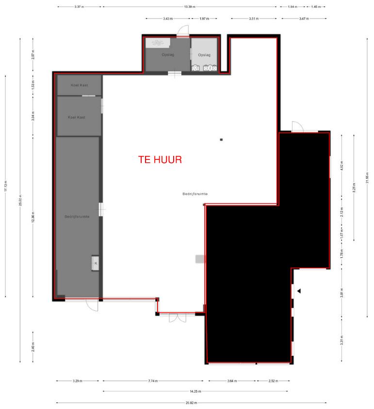 250m² te huur; detailhandel, kantoor bedrijfs-/opslagruimten, 250 m², Huur, Bedrijfsruimte