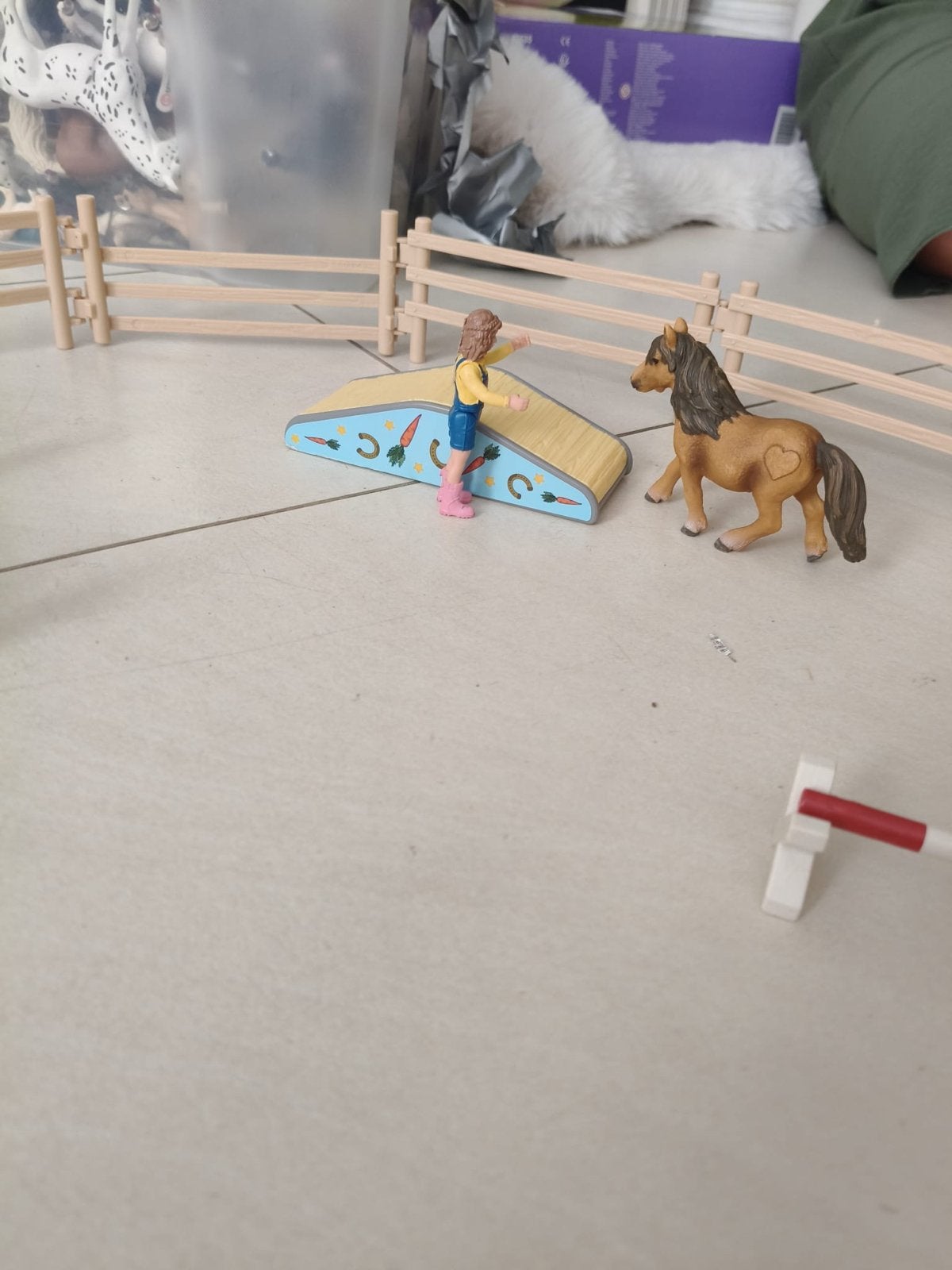 Schleich schriktraining set met extra's, Ophalen, Gebruikt, Jongen of Meisje