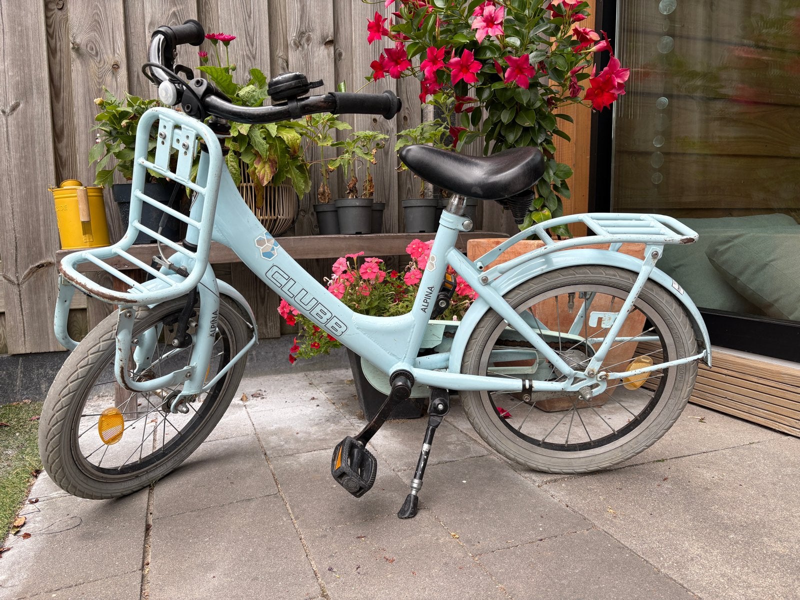 Alpina Clubb kinderfiets 16 inch, Ophalen, Gebruikt, Terugtraprem, Minder dan 16 inch