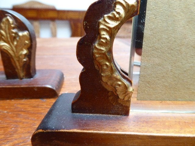 3 art deco houten fotohouders, Ophalen of Verzenden