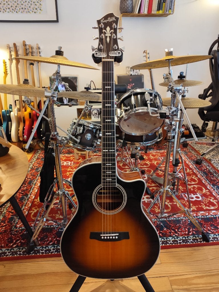 Hagstrom Siljan II Grand Auditorium CE, Ophalen of Verzenden, Zo goed als nieuw, Western- of Steelstringgitaar, Met (piezo-)element