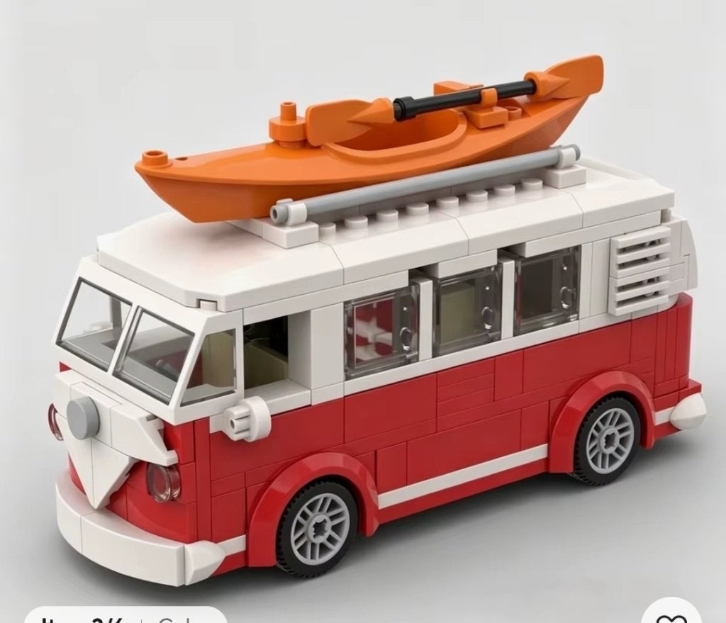 NIEUW Volkswagen camper rood met kano bouwset lepin, Ophalen of Verzenden, Nieuw