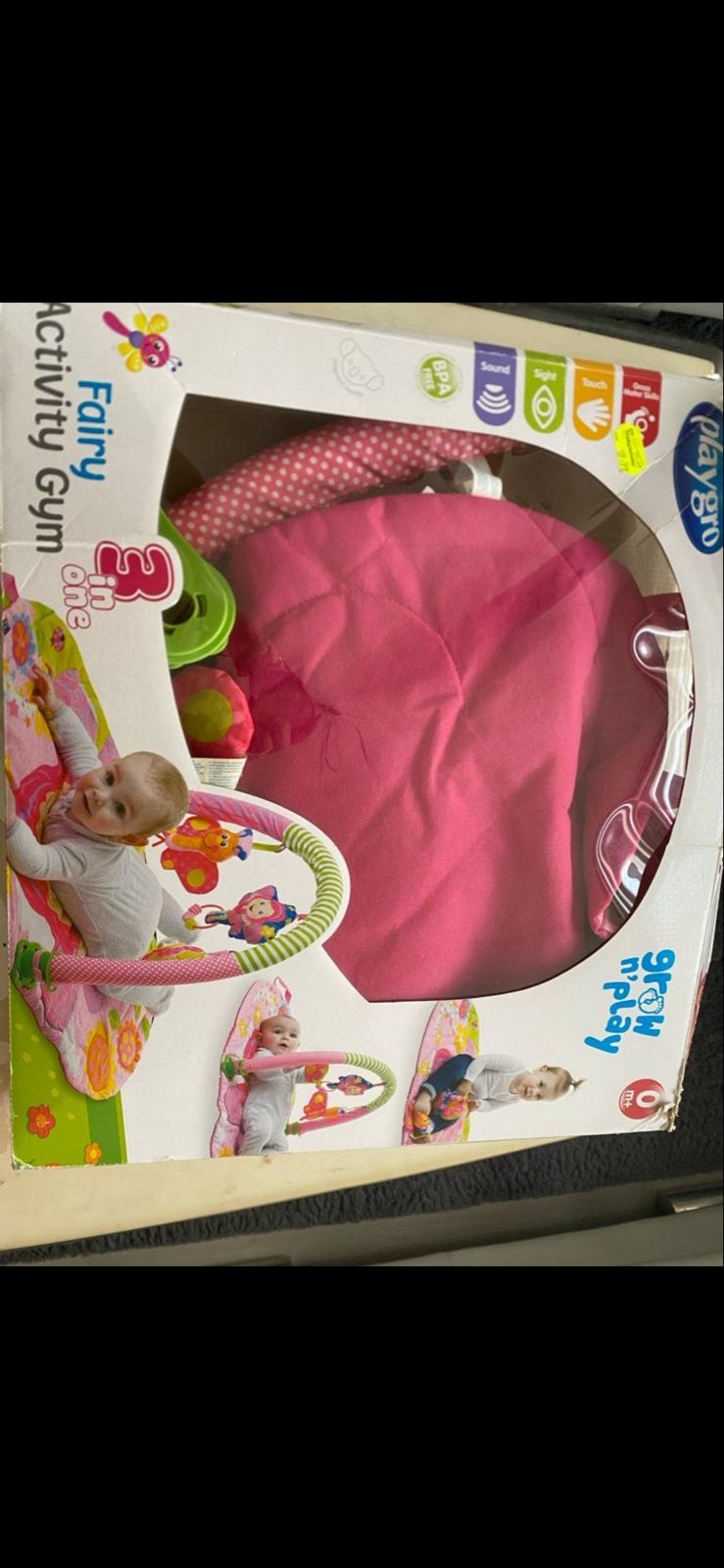 Playgro Fairy Activity Gym 3-in-1 Speelkleed, Ophalen of Verzenden, Zo goed als nieuw, Speelkleed, Met geluid