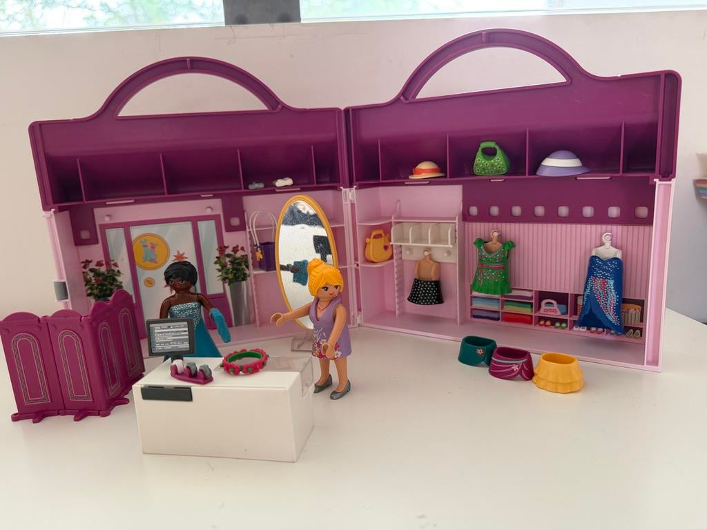 Playmobil 6862 Modeboetiek Koffer - compleet, Ophalen of Verzenden, Gebruikt, Complete set