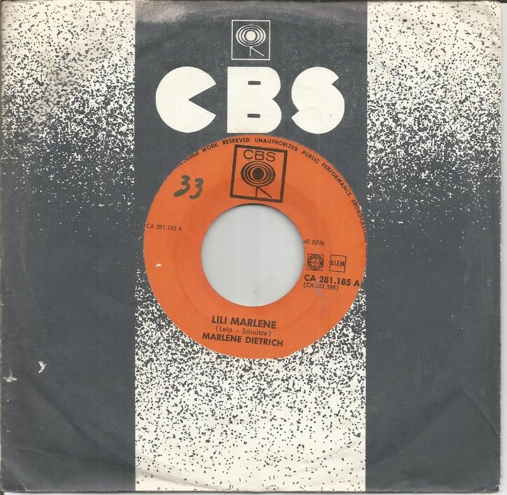 Marlene Dietrich – Lili Marlene (1963), Gebruikt, 7 inch, Ophalen of Verzenden, Levenslied of Smartlap